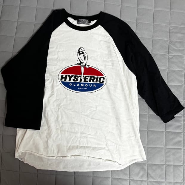 히스테릭글래머 7부 티셔츠 