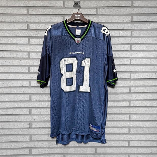 NFL 풋볼 유니폼 프린팅 디테일 블루
