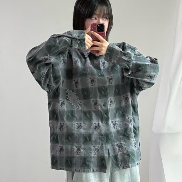 디스이즈네버댓x그레이트풀 데드 자카드 셔츠