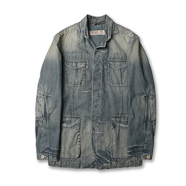 야콥 코헨 [Jacob Cohen] 빈티지 워싱 이태리 데님 사파리 자켓