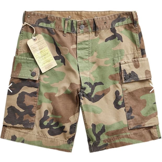 RRL 더블알엘 카모 립스탑 카고 쇼츠 32