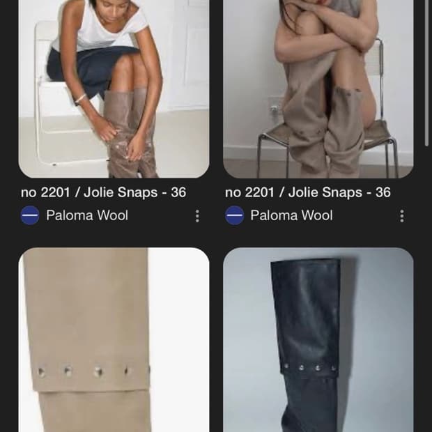 paloma wool 스냅부츠 브라운 37