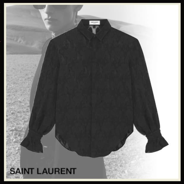 [BTS 뷔님 착용] 생로랑 23ss 카마시아 실크 셔츠