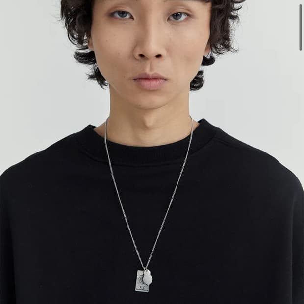 오와이 / OY / 플라워 로고 목걸이