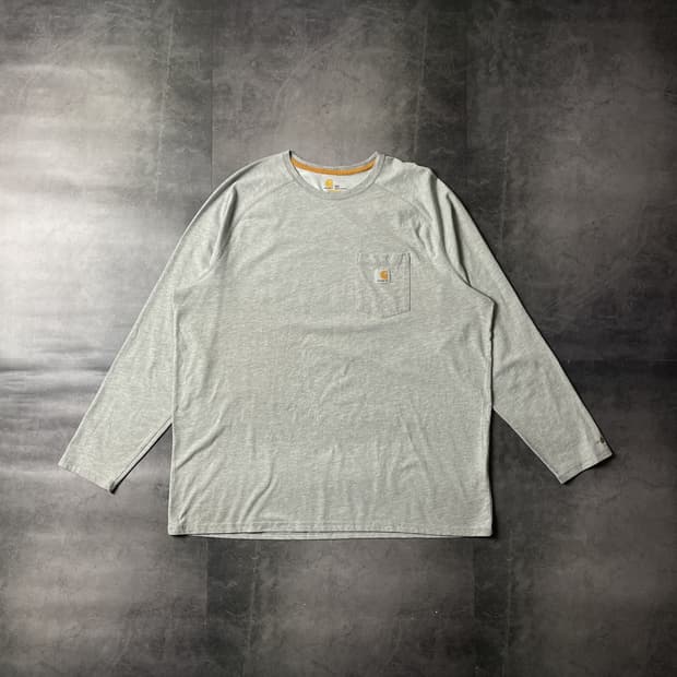 CARHARTT 칼하트 빈티지 그레이 포켓 롱슬리브 긴팔 A00410