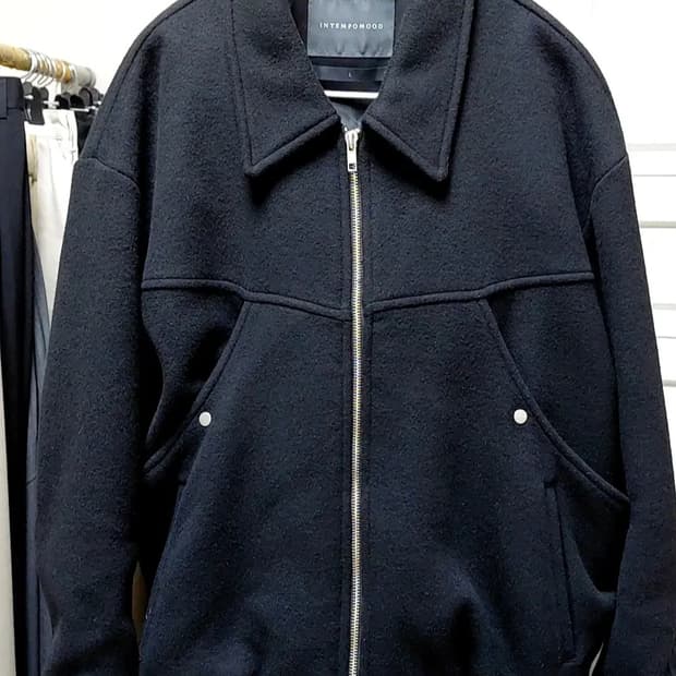 인템포무드 오프닝 포켓 블루종 자켓 블랙 L