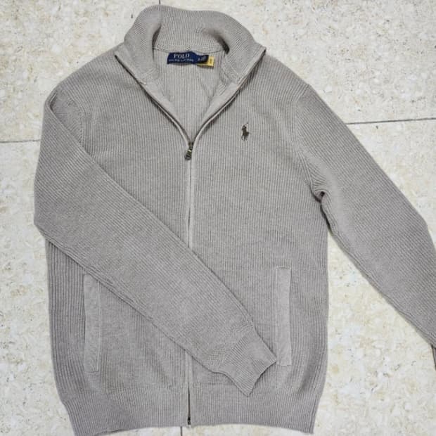 국내백화점한글택) 폴로 랄프로렌 니트 집업 코코아베이지