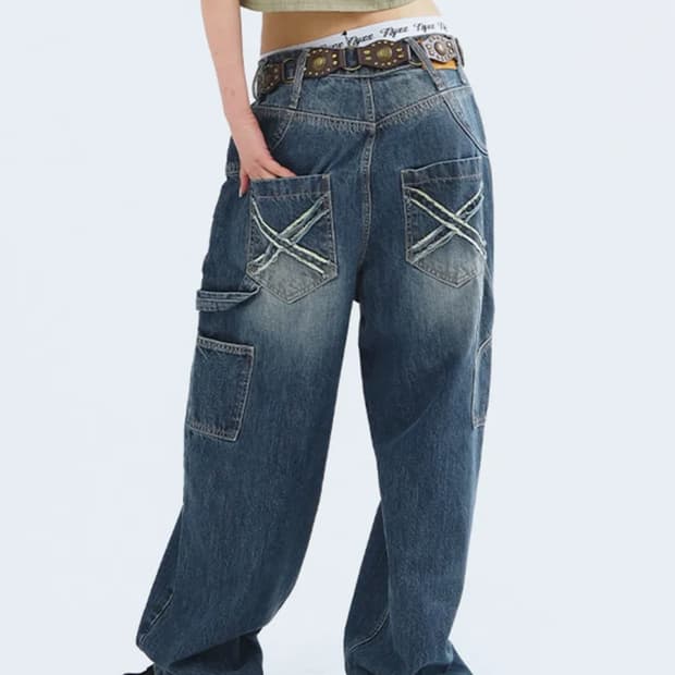 엔와이엑스엑스 DENIM CARPENTER PANTS