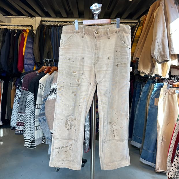 칼하트 더블니 더티 디트로이트 카펜터 워크 팬츠 35x30