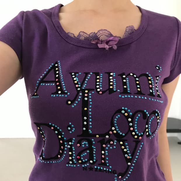 vintage purple lace top