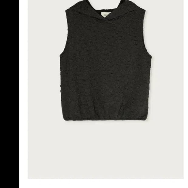 페스토 슬리브리스 후드 탑 블랙