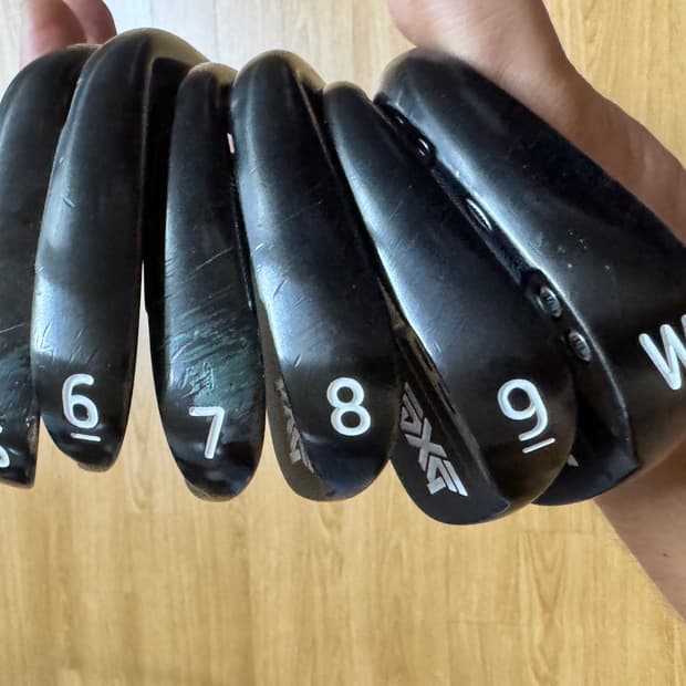 PXG gen4 좌타 아이언 세트 5 6 7 8 9 W 블랙 한정판
