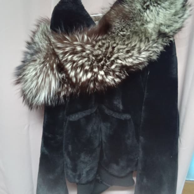 진도모피 시베리아 실버폭스 목도리 숄