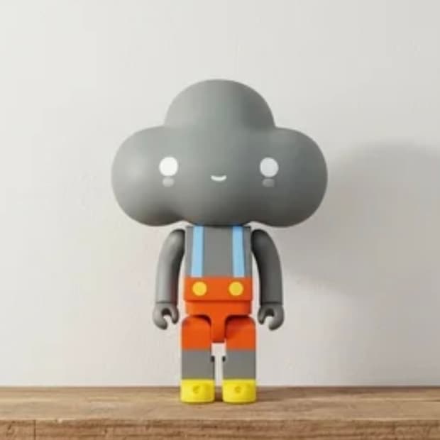 큐브릭 프렌즈위드유 리틀 클라우드 보이 그레이