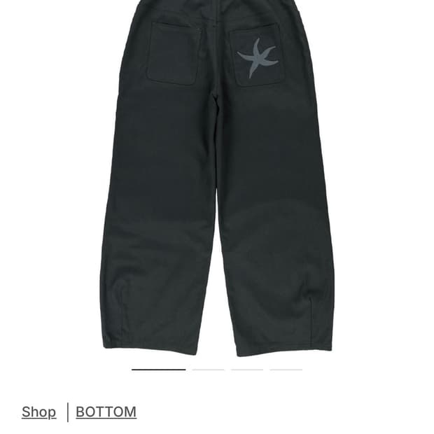 더콜디스트모먼트 스타피쉬 치노 팬츠 챠콜 s