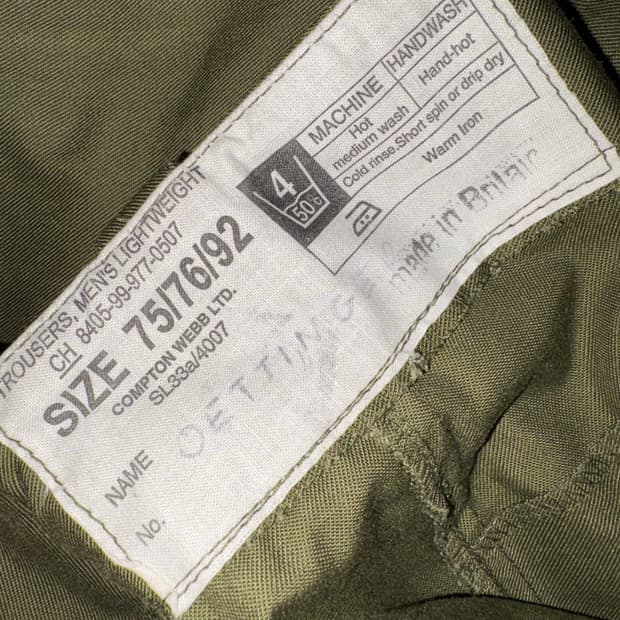 1980s OG British Army Trousers 30x32