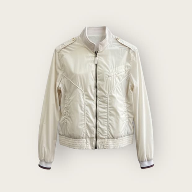 48/ 구찌 톰포드 03AW 나일론 봄버 견장 자켓