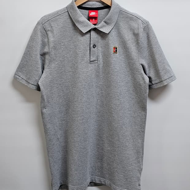 나이키 테니스 반팔 폴로티 그레이 M