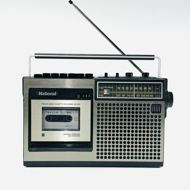 일본 빈티지 내셔널 RQ-535 라디오 카세트 레코더