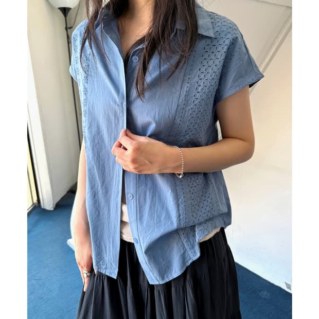 Design stitch shirt P/O