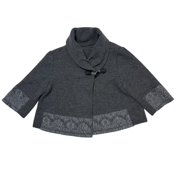 플라워 레이스 7부 떡볶이 가디건