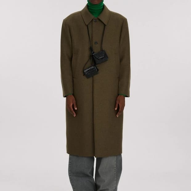 (새상품) 렉토 울 하이랜드 코트