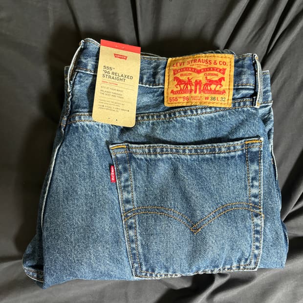 리바이스 555M 96 릴렉스 스트레이트 W36 L32
