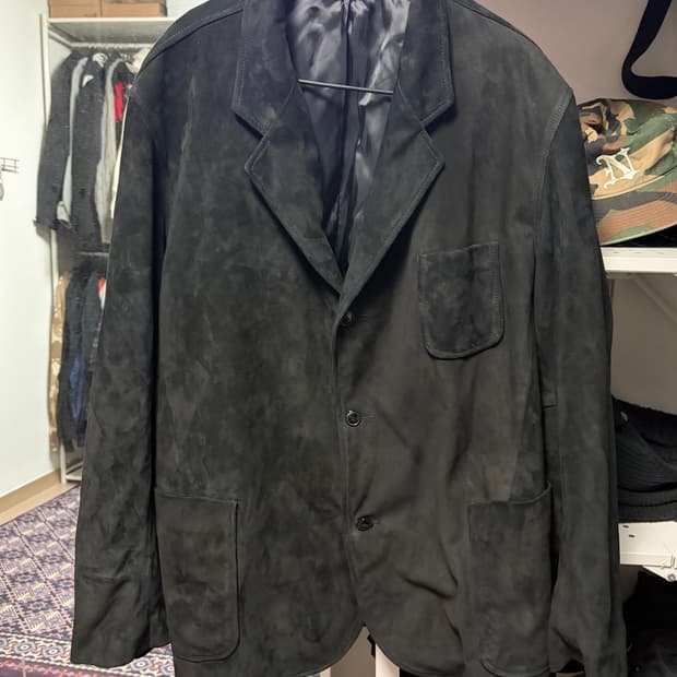 이얼즈어고 고트 레더 스포츠 자켓