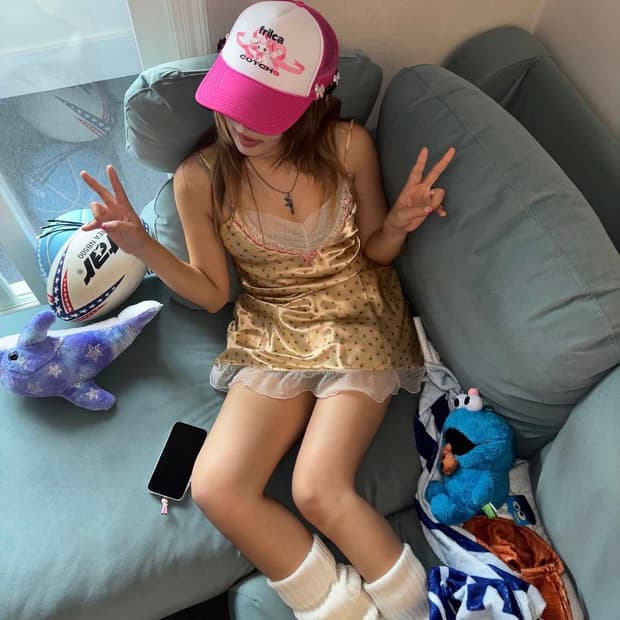 [COTCHS x FRILCA] CUTIE HELPER&CAP_PINK