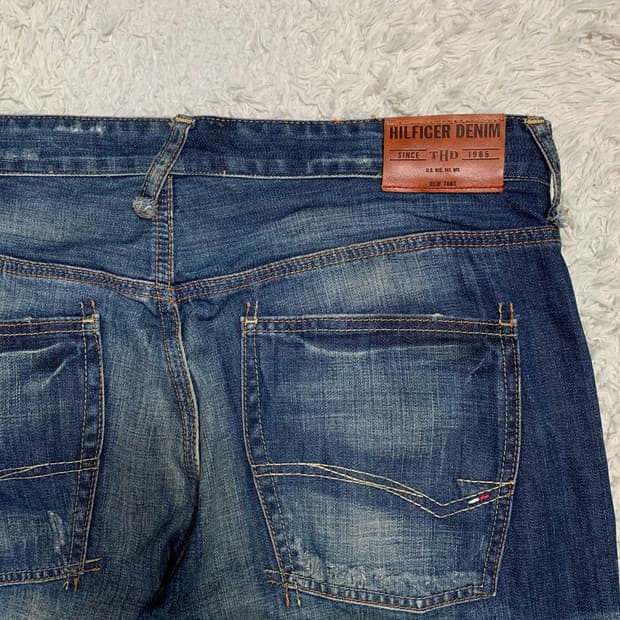 [37] 힐피거 데님 와이드 스트레이트핏 데님팬츠