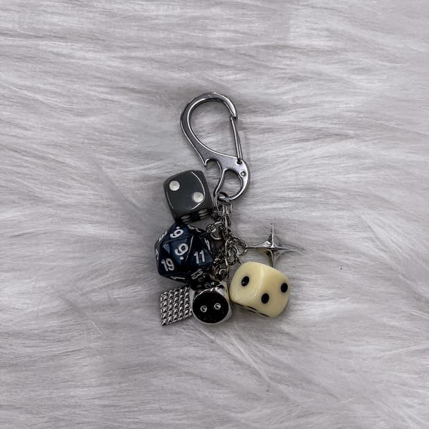 Vintage Multi-Dice Keyring