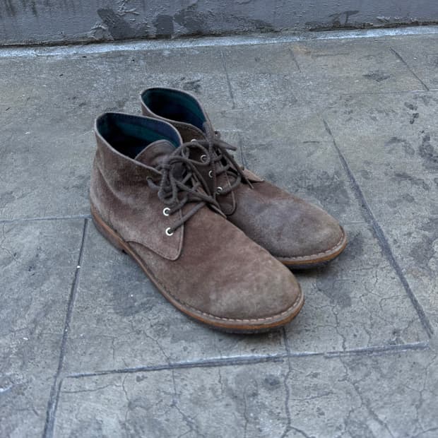 꼼데가르송 옴므 크레페 솔 스웨이드 4홀 부츠