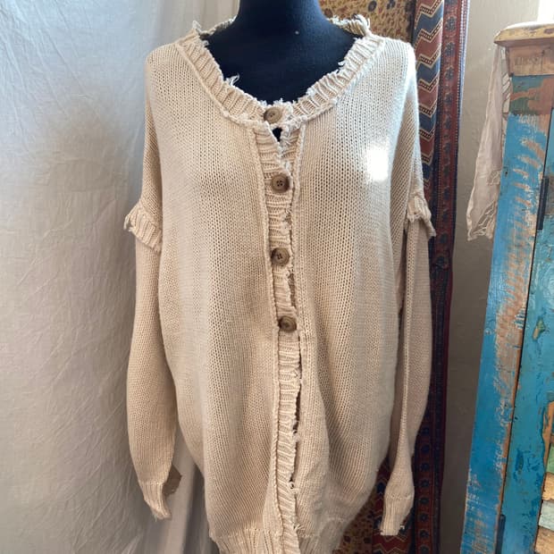 INGNI 니트 오버핏 가디건(F)