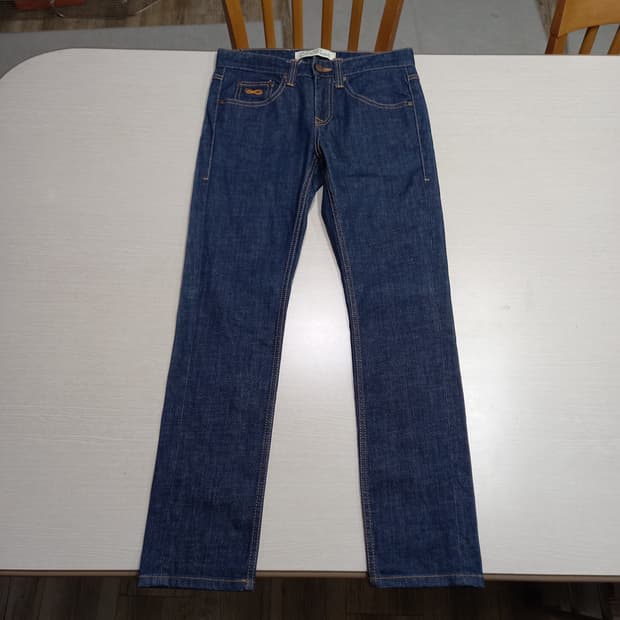 27 PLAC Slender 스판 슬림일자진 진청 27-600