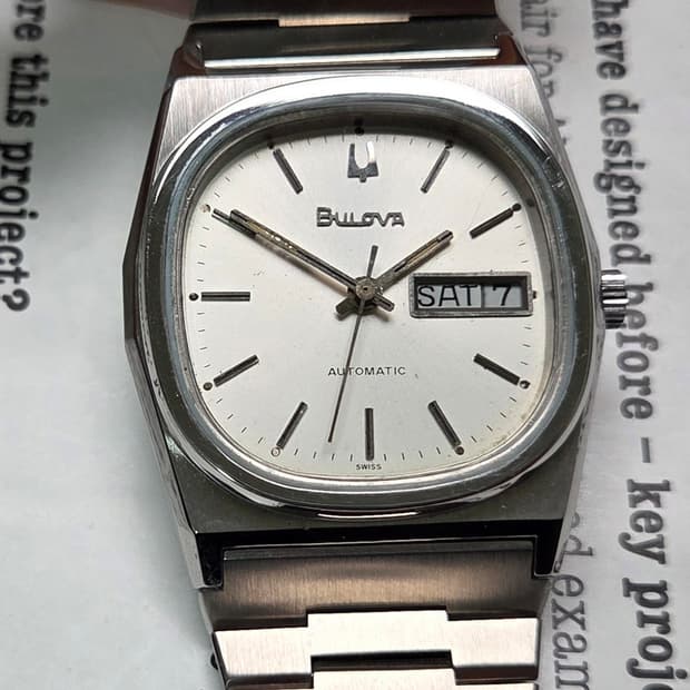 빈티지 부로바 테레비 순정 실버판 데이데이트 뻐뻐시 브슬 ver.