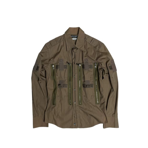 08ss 돌체앤가바나 파라슈트 밀리터리 셔츠 (italy)  
