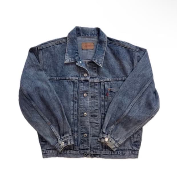 (오늘만 이 가격) 80‘s 복각 리바이스 G쟌 타입 1  사이즈 L