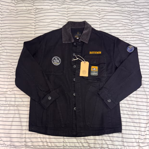 블랙 워크 자켓 M 새제품