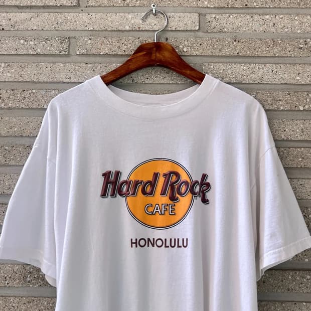 [L]하드락 카페 HONOLULU 프린팅 티셔츠