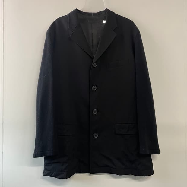 요지야마모토 니트 슬리브 블레이저 자켓