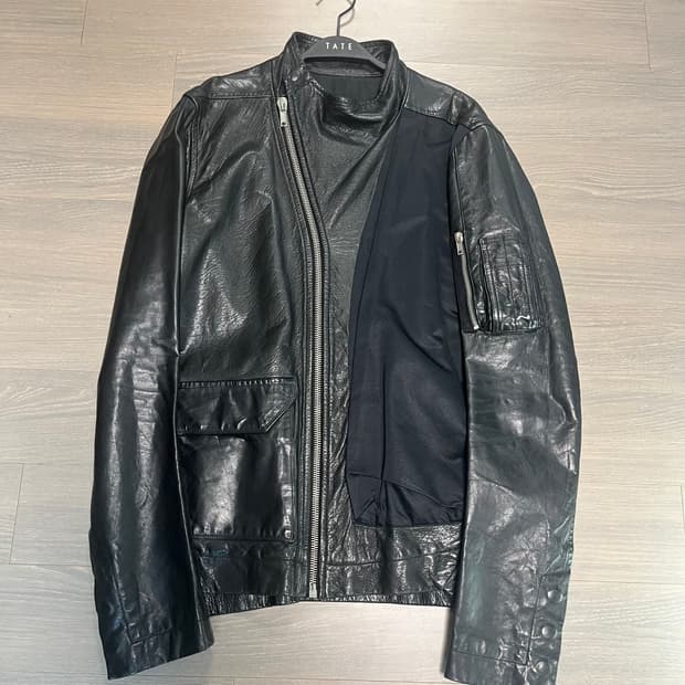 릭오웬스 아카이브 몰리노 백지퍼 자켓 M