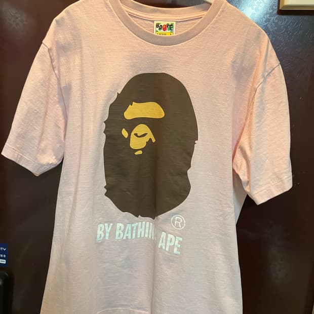 베이프 핑크 반팔 L