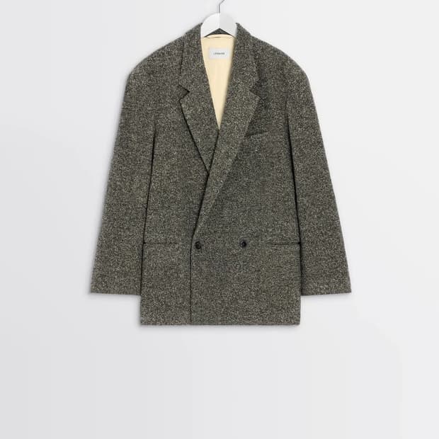 르메르 25fw 트위드 더블 브레스티드 코트 50