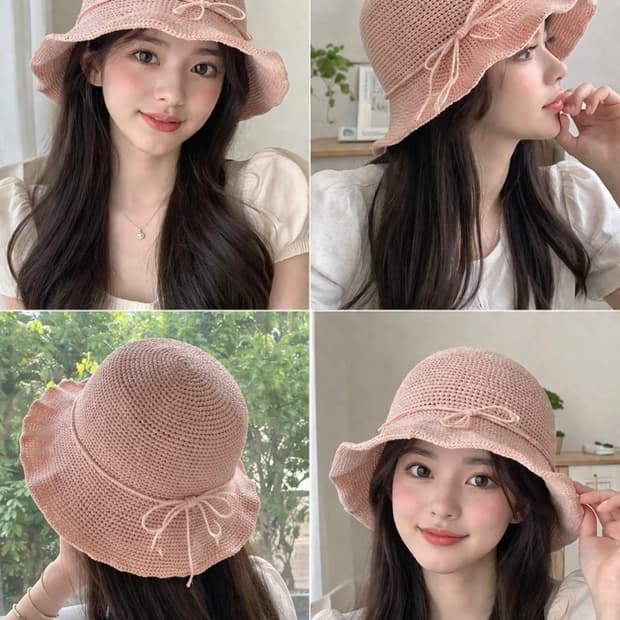 🧢 백화점 천연 지사 핑크 벙거지 🎀 여리핏 (페이보/PAVO)