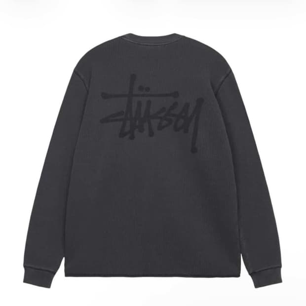 스투시 와플 롱슬리브