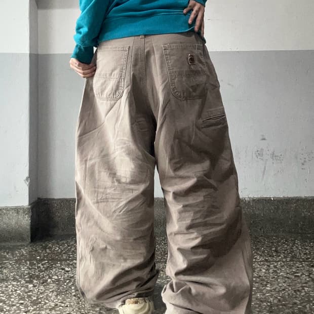 90s CARHARTT 워크웨어 코코아 와이드팬츠