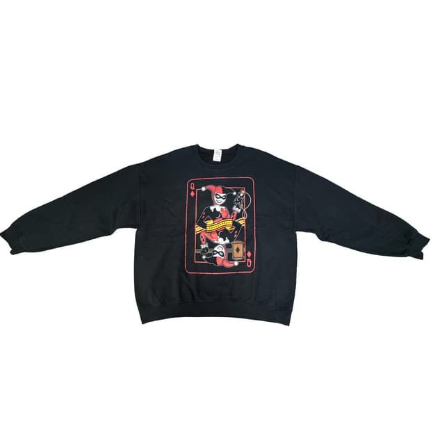 빈티지 할리퀸 harley quinn 스웻셔츠 맨투맨 XLt