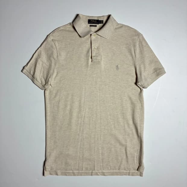 폴로 랄프로렌 커스텀 슬림핏 코튼 반팔 카라 티셔츠 R1362
