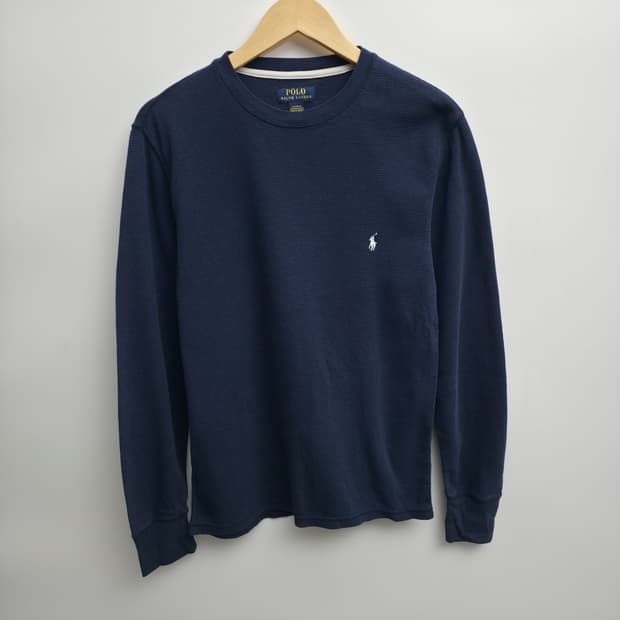 [M] 폴로 랄프로렌 네이비 와플 티