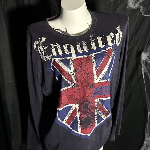Ask enquired union jack printing sleeve